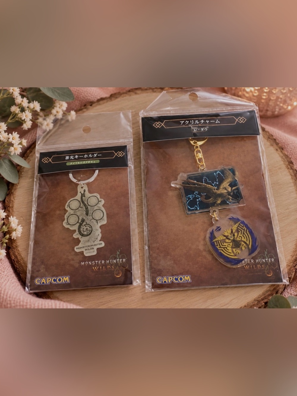 Monster Hunter Wilds Acrylic Keychain/Charms Set -Geo Luminous glow + Le Dau